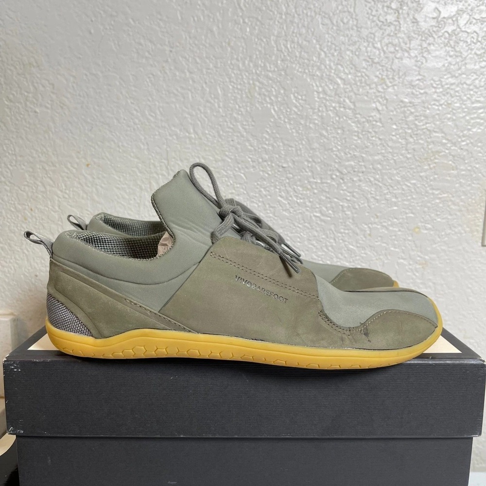 Vivobarefoot Kasana Ghillie Olive Green Kanna Comfort Sneaker Womens 41 EU/10 US